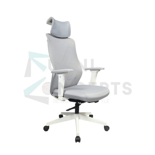 Furniconcepts Velfire High Back Chair | Premium Executive Office Seating, Manager Chair | High Back Mesh, Adjustable Headrest, Advanced Lumbar Support, Synchro Mechanism.