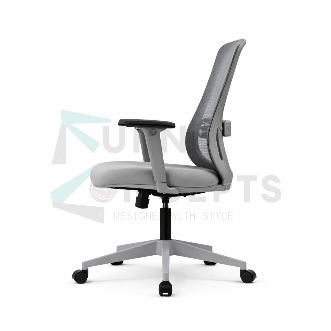 Furniconcepts Zoom MB Medium Back Chair | Office Seating, Task Chair | Medium Back, Comfortable Padding, Adjustable Height, Swivel Base - Image 2