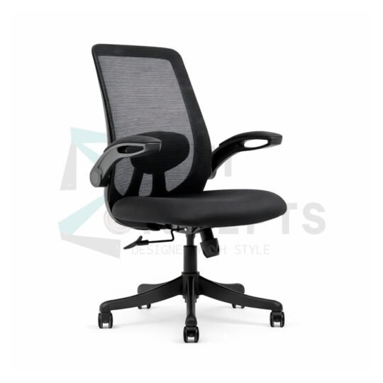 Furniconcepts Ritz MB Medium Back Chair | Executive Office Seating, Managerial Comfort | Medium Back, Plush Cushioning, Durable Upholstery, Swivel Base