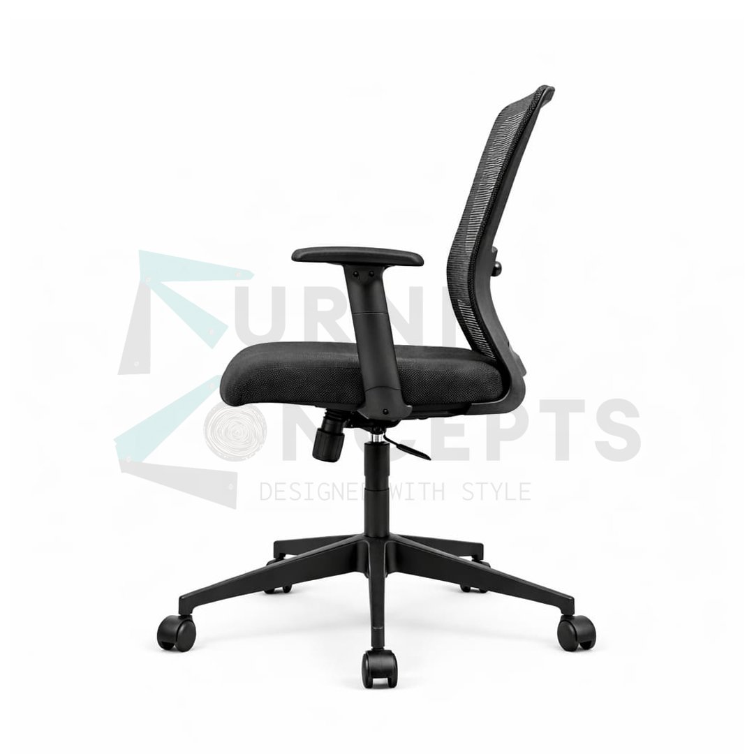 Furniconcepts Butterfly MB Medium Back Chair | Statement Seating, Dining Furniture | Distinctive Butterfly Motif, Ergonomic Support, Durable Metal Legs - Image 2