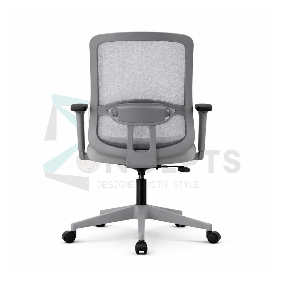 Furniconcepts Zoom MB Medium Back Chair | Office Seating, Task Chair | Medium Back, Comfortable Padding, Adjustable Height, Swivel Base - Image 5