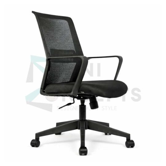 Furniconcepts Edge MB Medium Back Chair | Office Seating, Conference Furniture | Sleek Design, Ergonomic, Swivel Base, Adjustable