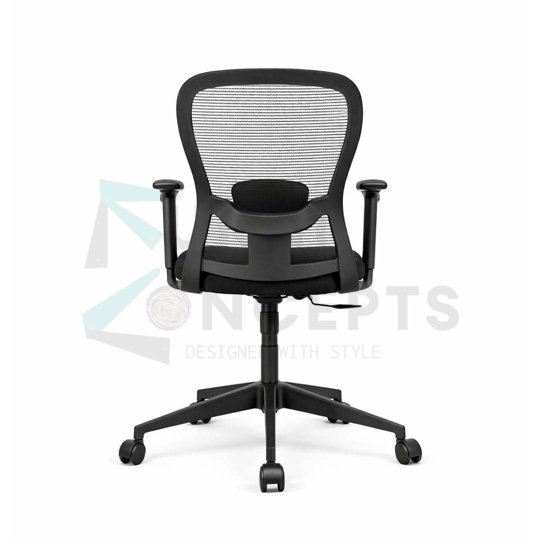 Furniconcepts Butterfly MB Medium Back Chair | Statement Seating, Dining Furniture | Distinctive Butterfly Motif, Ergonomic Support, Durable Metal Legs - Image 5