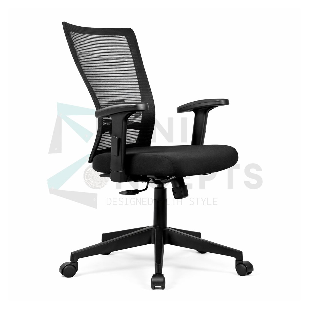 Furniconcepts Majesty MB Medium Back Chair | Executive Office Seating, Mid-Range Comfort | Plush Upholstery, Ergonomic Shape, Durable Base.