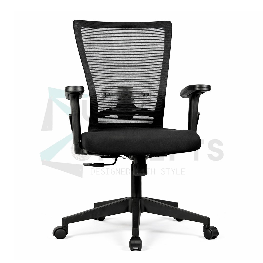 Furniconcepts Majesty MB Medium Back Chair | Executive Office Seating, Mid-Range Comfort | Plush Upholstery, Ergonomic Shape, Durable Base. - Image 4