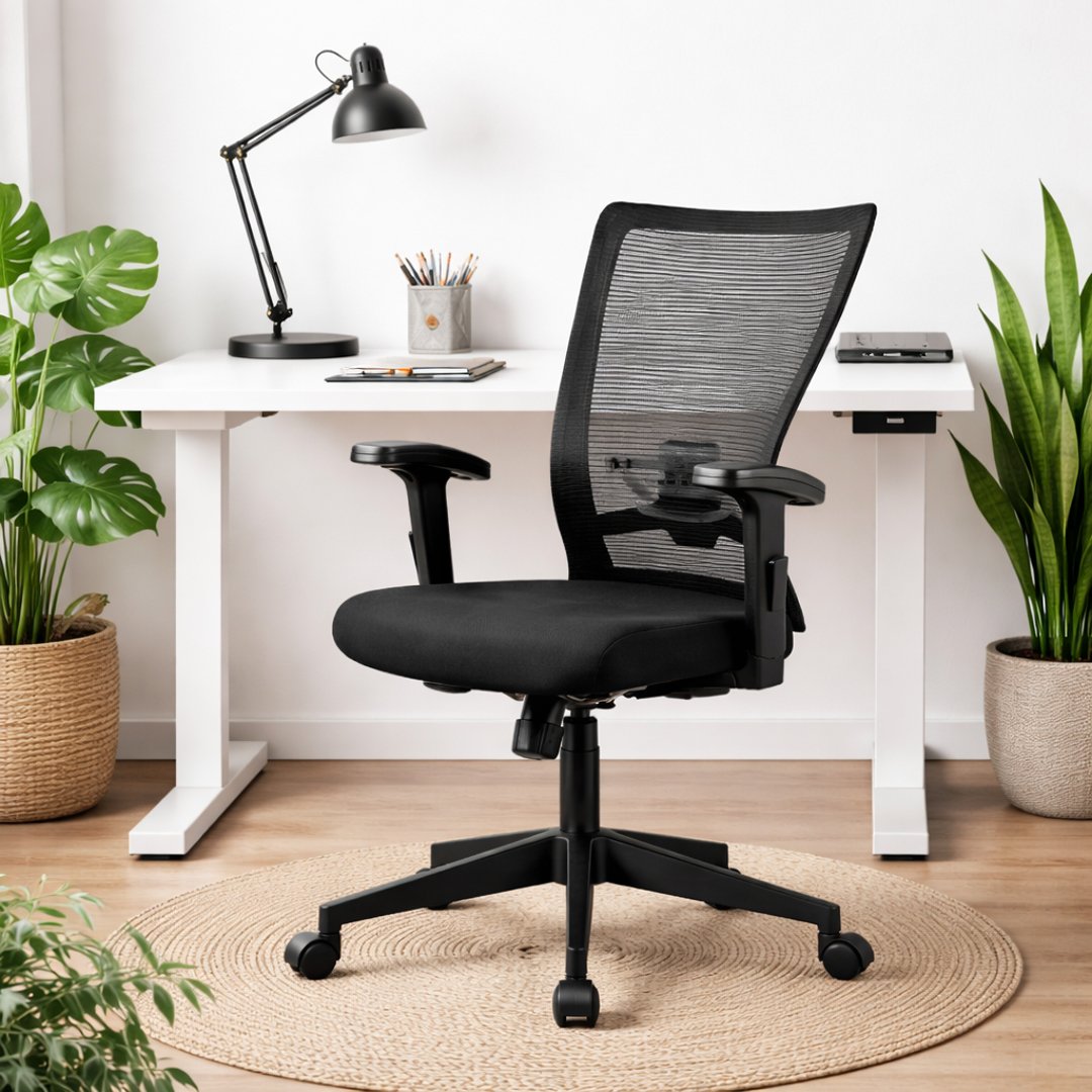Furniconcepts Majesty MB Medium Back Chair | Executive Office Seating, Mid-Range Comfort | Plush Upholstery, Ergonomic Shape, Durable Base. - Image 3